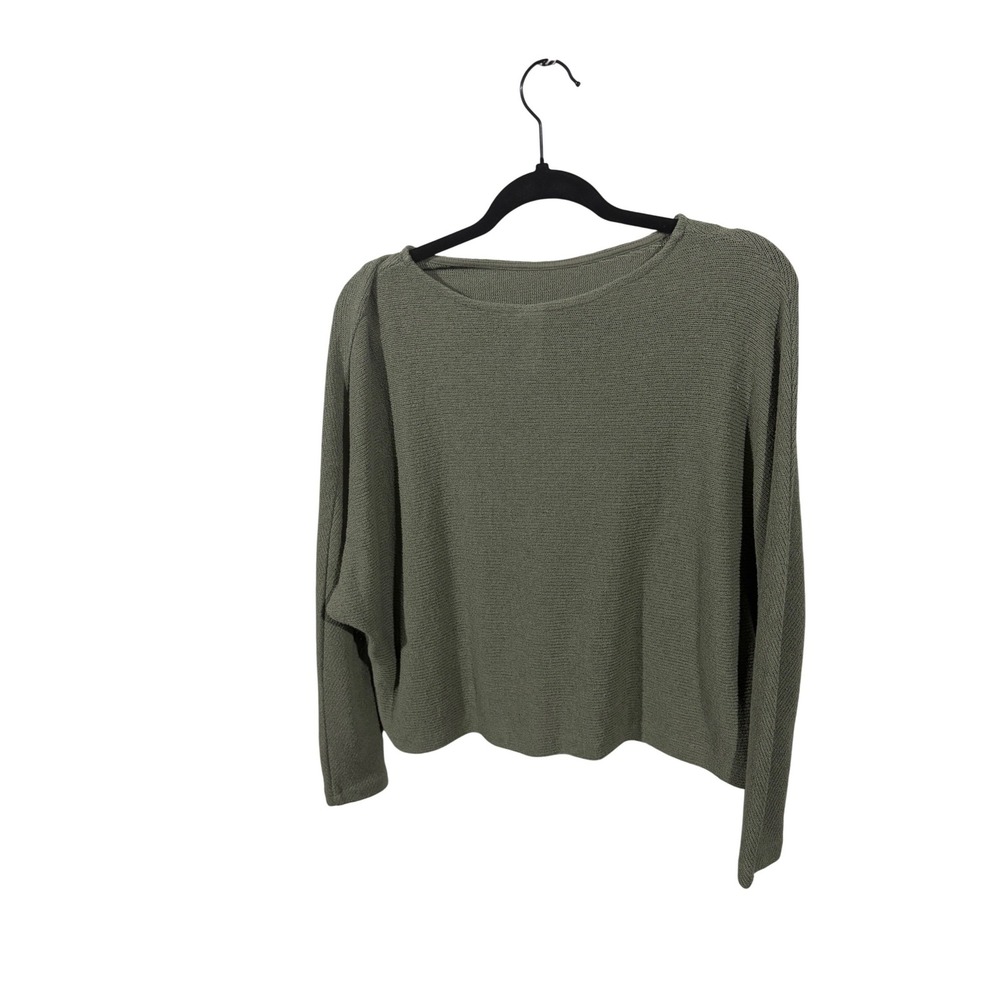 H&M Womens Sage Green Lightweight Fine Knit Pullover Sweater Small 08293021‎